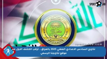 نتائج السادس الإعدادي المهني 2025 بالعراق.. ترقب الكشف الأول عبر موقع نتائجنا الرسمي